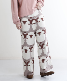 MERLOT | ひつじ柄ワイドニットパンツ2501(その他パンツ)