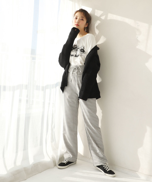 one after another NICE CLAUP(ワンアフターアナザーナイスクラップ)の「レースアップパンツ(その他パンツ・レディース・ネイビー/ブルー/ブラック系その他/ピンク系その他・SMALL/MEDIUM)」の16枚目の写真