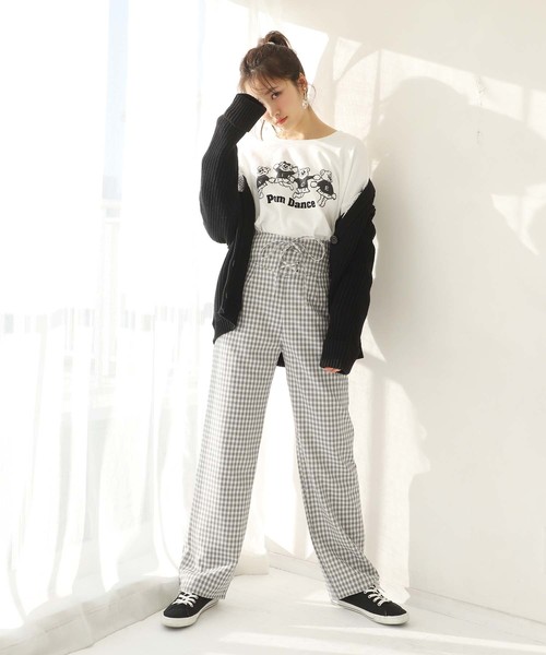 one after another NICE CLAUP(ワンアフターアナザーナイスクラップ)の「レースアップパンツ(その他パンツ・レディース・ネイビー/ブルー/ブラック系その他/ピンク系その他・SMALL/MEDIUM)」の17枚目の写真