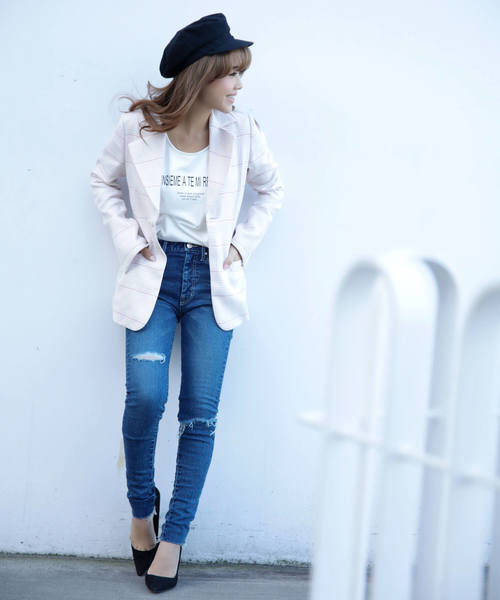 eimy istoire（エイミーイストワール）の「チェックテーラージャケット  