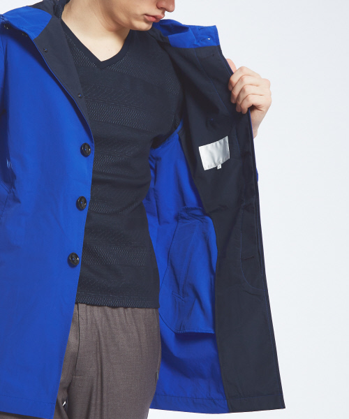 ABAHOUSE（アバハウス）の「ナイロンタフタフードコート（ブルゾン・メンズ・ブラック/ベージュ/ブルー・44/46/48）」の9枚目の写真