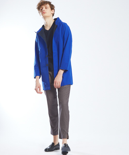 ABAHOUSE（アバハウス）の「ナイロンタフタフードコート（ブルゾン・メンズ・ブラック/ベージュ/ブルー・44/46/48）」の13枚目の写真