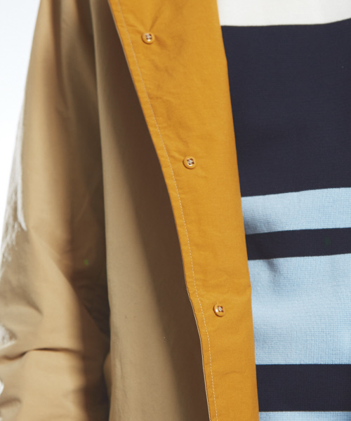 ABAHOUSE（アバハウス）の「ナイロンタフタフードコート（ブルゾン・メンズ・ブラック/ベージュ/ブルー・44/46/48）」の11枚目の写真