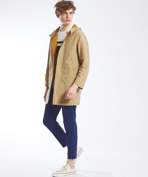 ABAHOUSE（アバハウス）の「ナイロンタフタフードコート（ブルゾン・メンズ・ブラック/ベージュ/ブルー・44/46/48）」の17枚目の写真