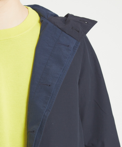 ABAHOUSE（アバハウス）の「ナイロンタフタフードコート（ブルゾン・メンズ・ブラック/ベージュ/ブルー・44/46/48）」の6枚目の写真