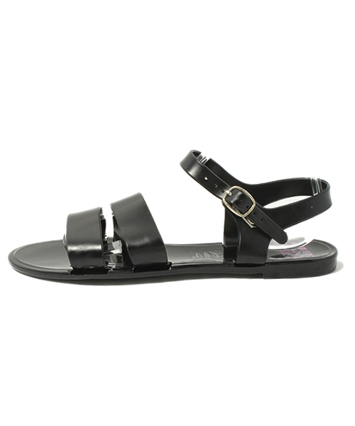TOPSHOP(トップショップ)の「HELLO BLACK STRAPPY JELLIES(サンダル・レディース・ブラック・38/37/39/40)」の2枚目の写真