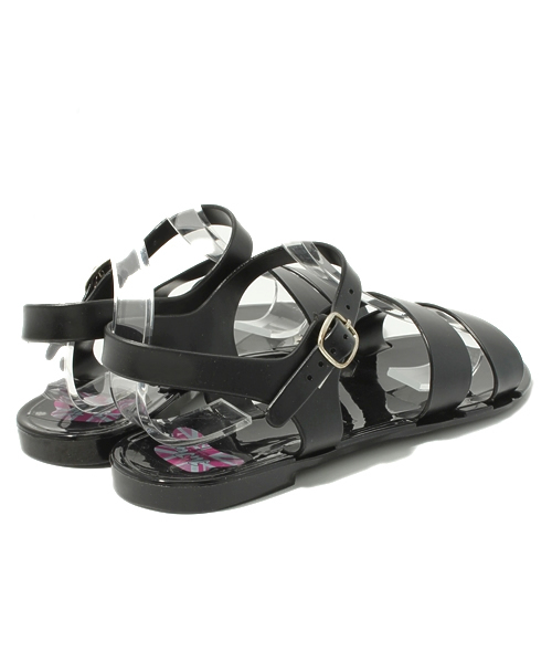 TOPSHOP(トップショップ)の「HELLO BLACK STRAPPY JELLIES(サンダル・レディース・ブラック・38/37/39/40)」の4枚目の写真