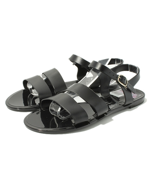 TOPSHOP(トップショップ)の「HELLO BLACK STRAPPY JELLIES(サンダル・レディース・ブラック・38/37/39/40)」の9枚目の写真