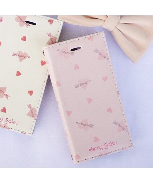 Honey Salon By Foppish ハニーサロン の Iphone8 7 6s 6対応 手帳型ケース Honey Salon By Foppish ハニーサロン バイ フォピッシュ Gizmobies Heartarrow Pk スマホケース カバー Wear