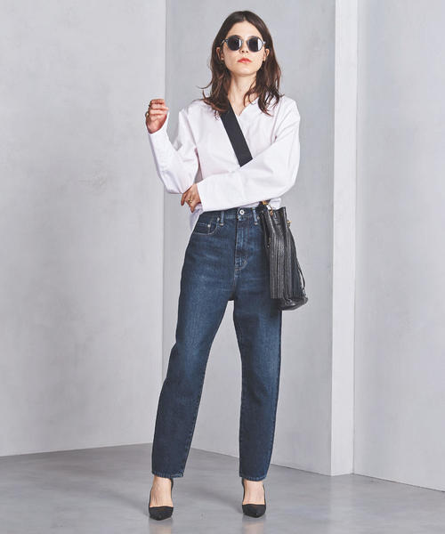 UNITED ARROWS ユナイテッドアローズ 18AW UASB クルーネックニット 1113-199-4256 L レッド セーター | mc53295 UNITED ARROWS（ユナイテッドアローズ）の「UBCB カラー テーパード