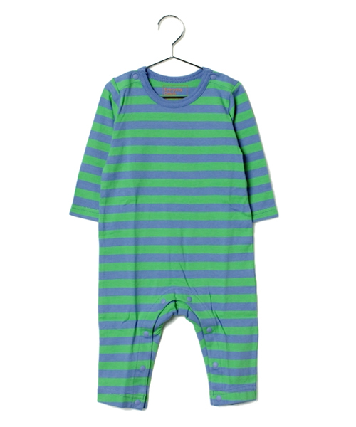 こども ビームス（コドモビームス）の「こども ビームス / "Daily Cut" 薄手ボーダー ロンパース (70～80)（ロンパース・キッズ・グレー/ブラウン/グリーン/ブルー系その他/その他1・70/80）」の3枚目の写真