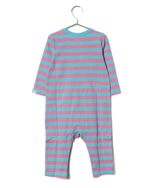 こども ビームス（コドモビームス）の「こども ビームス / "Daily Cut" 薄手ボーダー ロンパース (70～80)（ロンパース・キッズ・グレー/ブラウン/グリーン/ブルー系その他/その他1・70/80）」の6枚目の写真