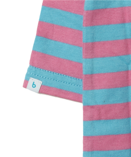 こども ビームス（コドモビームス）の「こども ビームス / "Daily Cut" 薄手ボーダー ロンパース (70～80)（ロンパース・キッズ・グレー/ブラウン/グリーン/ブルー系その他/その他1・70/80）」の8枚目の写真