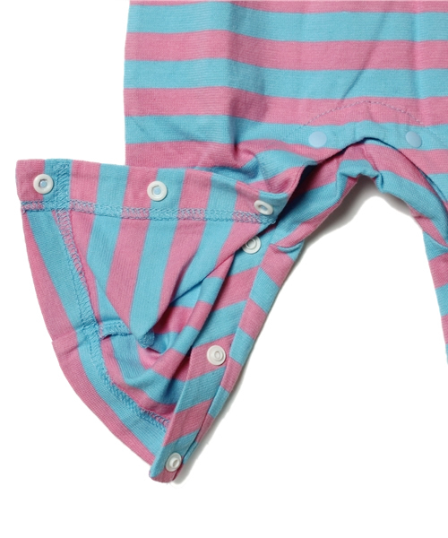 こども ビームス（コドモビームス）の「こども ビームス / "Daily Cut" 薄手ボーダー ロンパース (70～80)（ロンパース・キッズ・グレー/ブラウン/グリーン/ブルー系その他/その他1・70/80）」の9枚目の写真