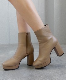minia | チャンキーヒール厚底ミドルブーツ　◆(ブーツ)