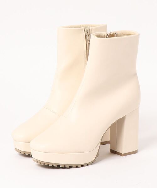 minia(ミニア)の「チャンキーヒール厚底ミドルブーツ / 厚底ブーツ(ブーツ・レディース・ブラック/ブラウン/ブラック系その他/グレイッシュベージュ/パイソン/アイボリー/ダークブラウン/ブラック系その他2/ブラック系その他3/ベージュ系その他・LL/S/M/L)」の20枚目の写真