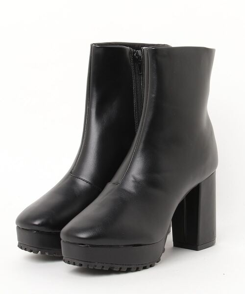 minia(ミニア)の「チャンキーヒール厚底ミドルブーツ / 厚底ブーツ(ブーツ・レディース・ブラック/ブラウン/ブラック系その他/グレイッシュベージュ/パイソン/アイボリー/ダークブラウン/ブラック系その他2/ブラック系その他3/ベージュ系その他・LL/S/M/L)」の19枚目の写真