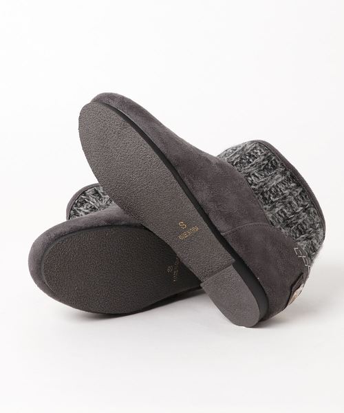 GeeRA(ジーラ)の「インヒール付ニット使いショートブーツ(ブーツ・レディース・ネイビー/グレー・SMALL/MEDIUM/LARGE)」の4枚目の写真