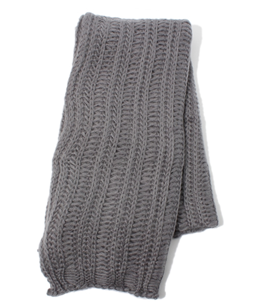 WEGO（ウィゴー）の「WEGO/ロングニットマフラー（マフラー・レディース・アイボリー/ブラック/グレー/サックスブルー/ピンク・FREE）」の4枚目の写真