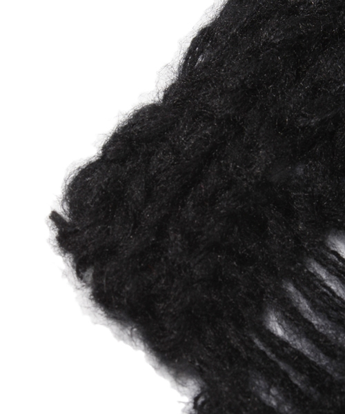 WEGO（ウィゴー）の「WEGO/ロングニットマフラー（マフラー・レディース・アイボリー/ブラック/グレー/サックスブルー/ピンク・FREE）」の7枚目の写真