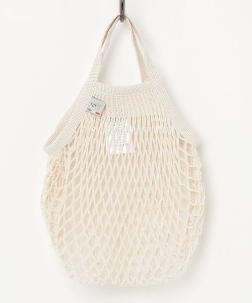 Filt（フィルト）の「FILT:MINI NET BAG（エコバッグ/サブバッグ・レディース・ライトグレー/オフホワイト/オリーブ/ベージュ系その他・ONE SIZE）」の2枚目の写真