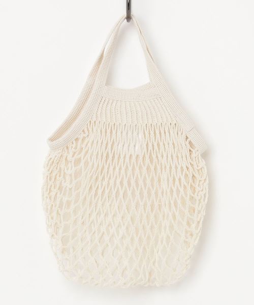 Filt（フィルト）の「FILT:MINI NET BAG（エコバッグ/サブバッグ・レディース・ライトグレー/オフホワイト/オリーブ/ベージュ系その他・ONE SIZE）」の5枚目の写真