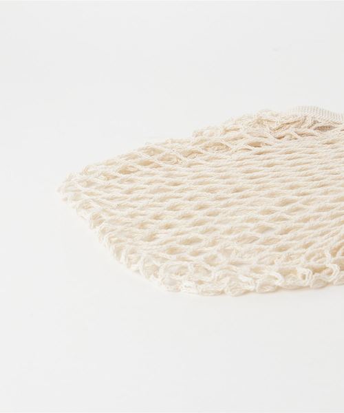 Filt（フィルト）の「FILT:MINI NET BAG（エコバッグ/サブバッグ・レディース・ライトグレー/オフホワイト/オリーブ/ベージュ系その他・ONE SIZE）」の6枚目の写真
