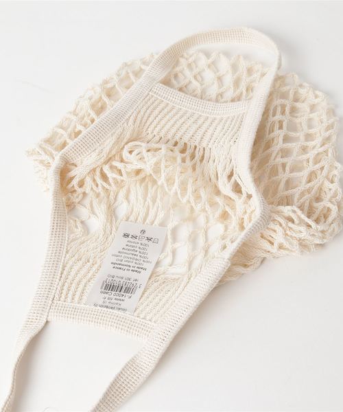 Filt（フィルト）の「FILT:MINI NET BAG（エコバッグ/サブバッグ・レディース・ライトグレー/オフホワイト/オリーブ/ベージュ系その他・ONE SIZE）」の7枚目の写真