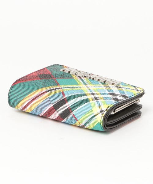51010019/10769/SHUKA TARTAN-WALLET WITH COIN POCKET（財布