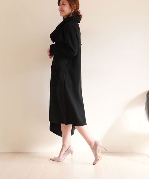 Sawa a la mode（サワアラモード）の「シンプルなコットンワンピースとスヌードのセット（ワンピース・レディース・ブラック・FREE）」の12枚目の写真