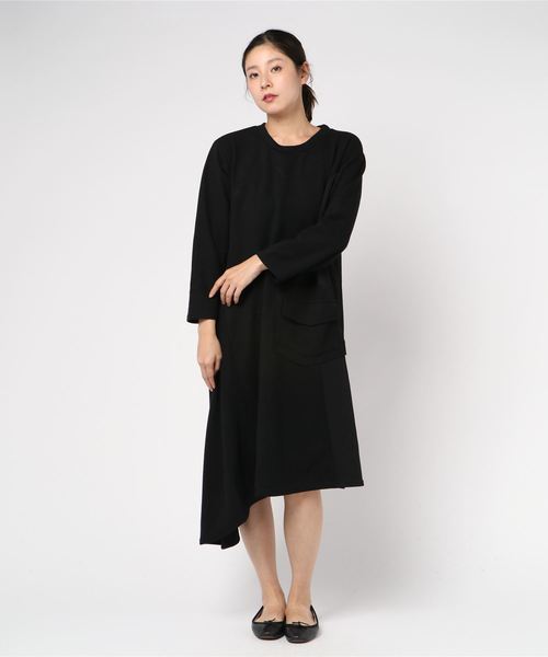 Sawa a la mode（サワアラモード）の「シンプルなコットンワンピースとスヌードのセット（ワンピース・レディース・ブラック・FREE）」の18枚目の写真