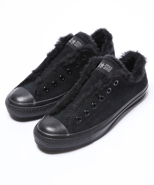 CONVERSE（コンバース）の「ALL STAR BOA-SLIP (OS) OX / オールスターボアスリップ (OS) OX（スニーカー・レディース・ブラック×ブラック・3/3.5/4/4.5/5/5.5/6）」の6枚目の写真