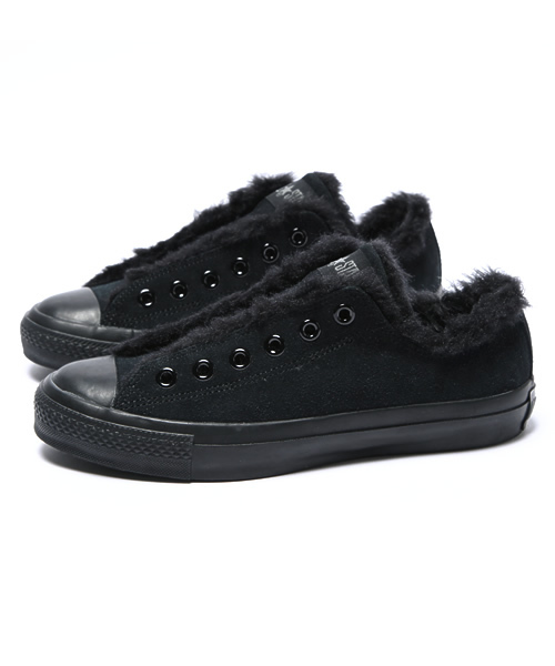 CONVERSE（コンバース）の「ALL STAR BOA-SLIP (OS) OX / オールスターボアスリップ (OS) OX（スニーカー・レディース・ブラック×ブラック・3/3.5/4/4.5/5/5.5/6）」の7枚目の写真