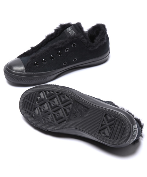 CONVERSE（コンバース）の「ALL STAR BOA-SLIP (OS) OX / オールスターボアスリップ (OS) OX（スニーカー・レディース・ブラック×ブラック・3/3.5/4/4.5/5/5.5/6）」の8枚目の写真
