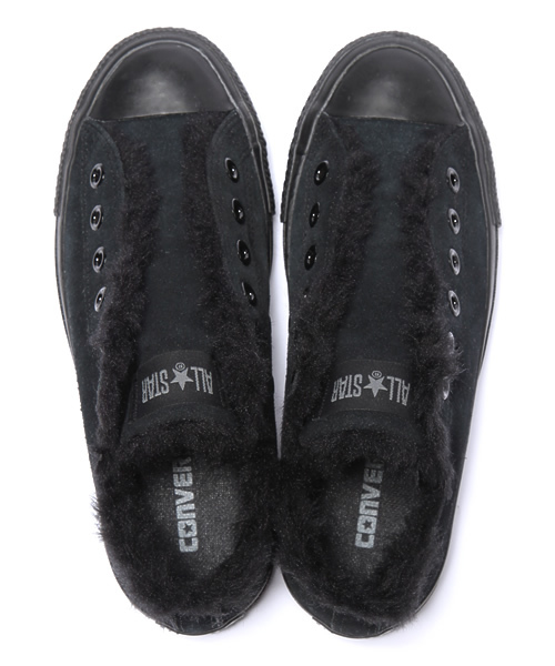 CONVERSE（コンバース）の「ALL STAR BOA-SLIP (OS) OX / オールスターボアスリップ (OS) OX（スニーカー・レディース・ブラック×ブラック・3/3.5/4/4.5/5/5.5/6）」の11枚目の写真