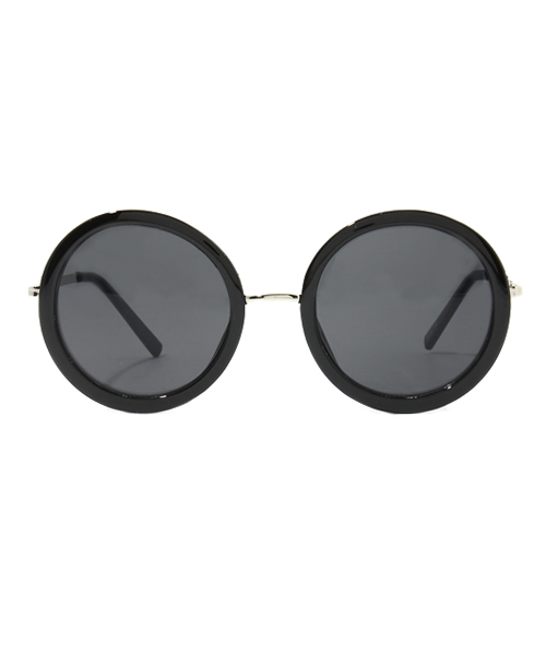 WEGO（ウィゴー）の「WEGO/ラウンドタイプサングラス（サングラス・メンズ・ブラック/ブラック系その他/ゴールド・FREE）」の4枚目の写真