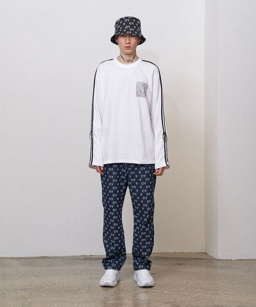 OY(オーワイ)の「スリーブライン長袖Tシャツ/カットソー(Tシャツ/カットソー・メンズ・ホワイト/ブラック/オレンジ・FREE)」の21枚目の写真