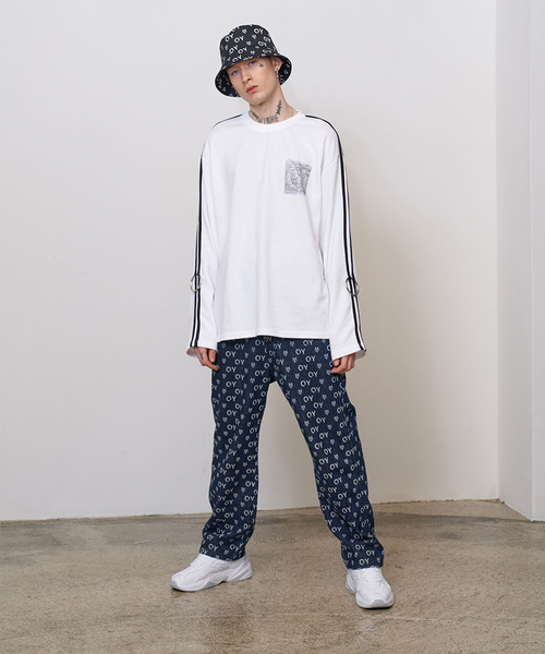 OY(オーワイ)の「スリーブライン長袖Tシャツ/カットソー(Tシャツ/カットソー・メンズ・ホワイト/ブラック/オレンジ・FREE)」の16枚目の写真