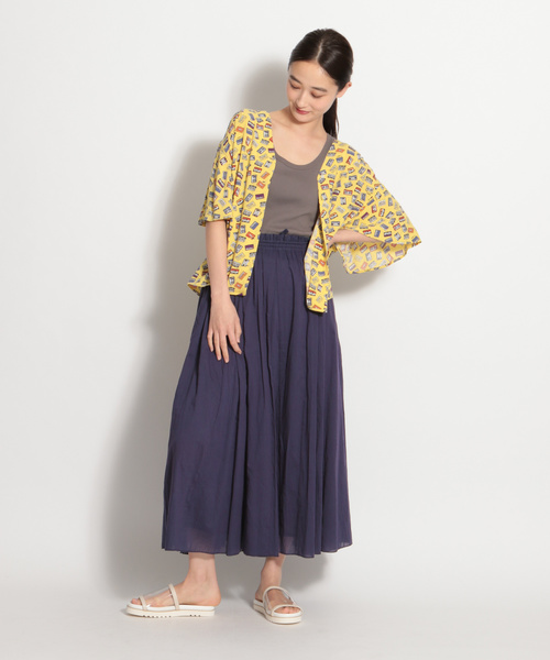 niko and...（ニコアンド）の「POPアロハVネックフレアブラウス（シャツ/ブラウス・レディース・アイボリー/ブラック/ネイビー/イエロー/レッド・MEDIUM/LARGE）」の9枚目の写真