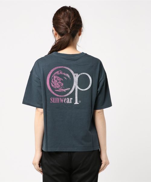 Ocean Pacific（オーシャンパシフィック）の「半袖Tシャツ OP 529507（Tシャツ/カットソー・レディース・ネイビー/オレンジ/ミント・M/L）」の5枚目の写真