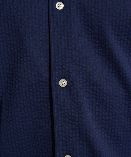 ABAHOUSE(アバハウス)の「【Recency of Mine】36G Silkyサッカージャージーシャツ(シャツ/ブラウス・メンズ・ネイビー/ダークネイビー・46/50/48/44)」の10枚目の写真