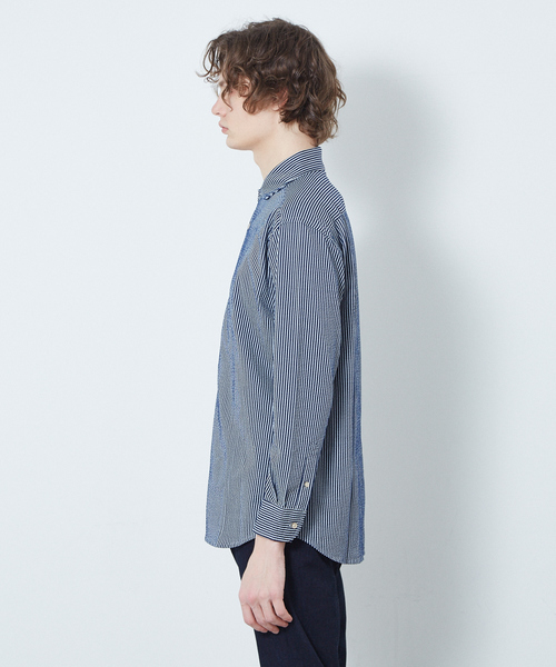ABAHOUSE(アバハウス)の「【Recency of Mine】36G Silkyサッカージャージーシャツ(シャツ/ブラウス・メンズ・ネイビー/ダークネイビー・46/50/48/44)」の14枚目の写真