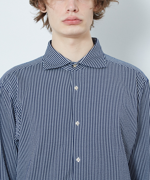 ABAHOUSE(アバハウス)の「【Recency of Mine】36G Silkyサッカージャージーシャツ(シャツ/ブラウス・メンズ・ネイビー/ダークネイビー・46/50/48/44)」の16枚目の写真