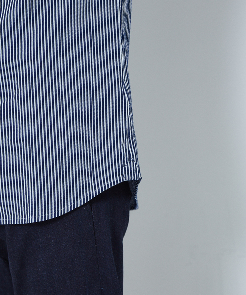 ABAHOUSE(アバハウス)の「【Recency of Mine】36G Silkyサッカージャージーシャツ(シャツ/ブラウス・メンズ・ネイビー/ダークネイビー・46/50/48/44)」の18枚目の写真