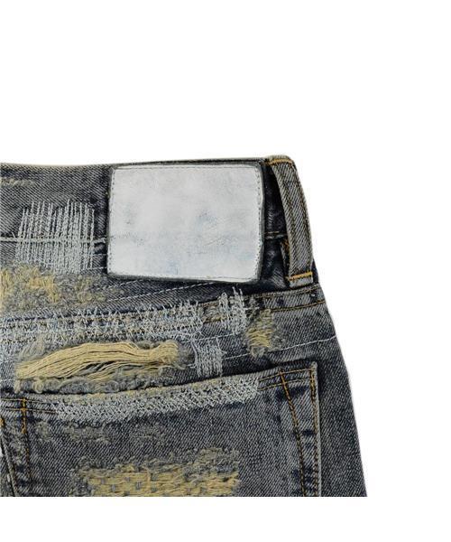 ブランド古着】ダメージ リペア加工 KOKI デニムパンツ 刺子