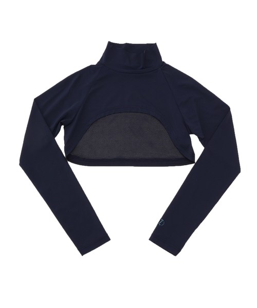 adabat(アダバット)の「【UVカット】ハイネックスポーツインナー ショート丈(その他トップス・レディース・ブラック/アイボリー/ダークネイビー・00/01/02)」の3枚目の写真