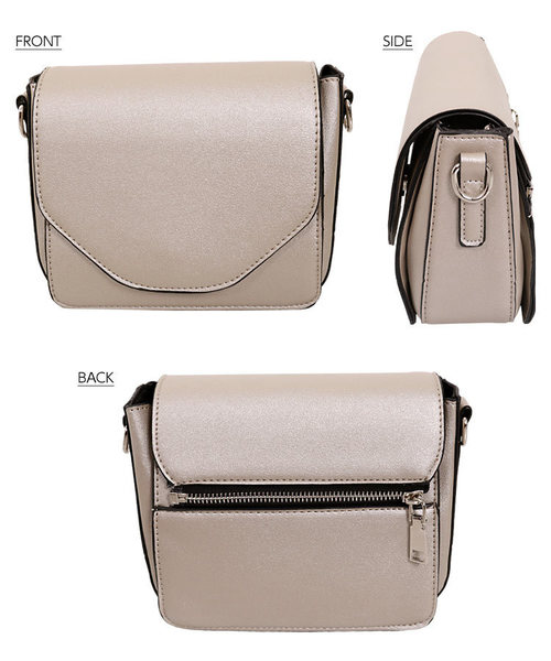 KOBE LETTUCE（コウベレタス）の「替えフラップ付きショルダーミニバッグ（ショルダーバッグ・レディース・ネイビー/シルバー/ブラック/ベージュ・FREE）」の14枚目の写真