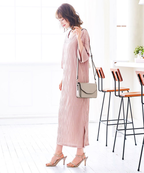 KOBE LETTUCE（コウベレタス）の「替えフラップ付きショルダーミニバッグ（ショルダーバッグ・レディース・ネイビー/シルバー/ブラック/ベージュ・FREE）」の8枚目の写真