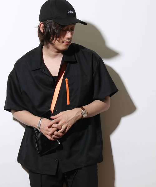 YARD PLUS(ヤードプリュス)の「【MB LABO×YARD PLUS】 ジップシャツジャケット(シャツ/ブラウス・メンズ・ブラック・LARGE/MEDIUM)」の1枚目の写真