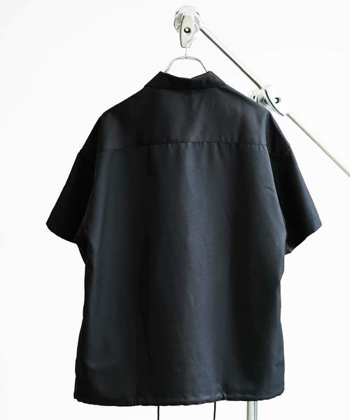 YARD PLUS(ヤードプリュス)の「【MB LABO×YARD PLUS】 ジップシャツジャケット(シャツ/ブラウス・メンズ・ブラック・LARGE/MEDIUM)」の3枚目の写真